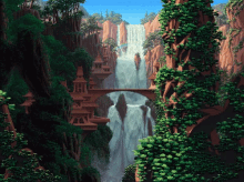 Pretty Waterfall GIF - Pretty Waterfall Animation GIFs