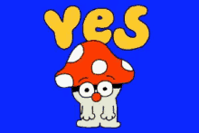 Yes Mushroom GIF - Yes Mushroom Bow GIFs