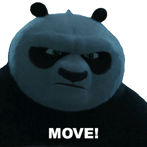 Move Po Sticker - Move Po Kung Fu Panda 4 Stickers