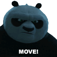 Move Po Sticker - Move Po Kung Fu Panda 4 Stickers