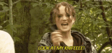 Katniss Knife GIF - Katniss Knife Jennifer Lawrence GIFs