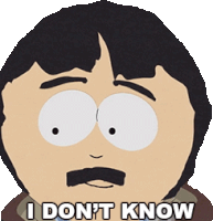 I Dont Know Randy Marsh Sticker - I Dont Know Randy Marsh South Park Japanese Toilet Stickers