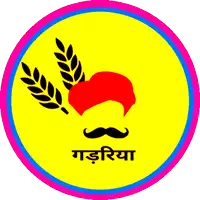 a man with a mustache and a wheat ear in a circle with a green and red border