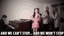 And We Can'T Stop, We Won'T Stop - Post-modern Jukebox GIF - Postmodern Jukebox Miley Cyrus Scott Bradlee GIFs
