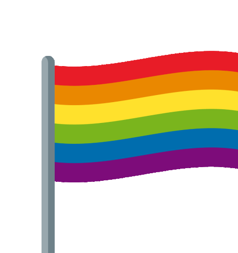 Rainbow Flag Joypixels Sticker - Rainbow Flag Joypixels Out And Proud Stickers