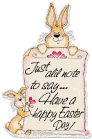 Happy Easter Easter Bunny Sticker - Happy Easter Easter Bunny Cute Stickers