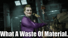 Mortal Kombat The Joker GIF - Mortal Kombat The Joker What A Waste Of Material GIFs