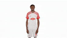 pointing at my back mohamed simakan rb leipzig look at the name represent