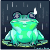 Sad Tear Sticker - Sad Tear Froggy Leap Stickers