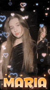 a picture of a girl with the name maria written on it