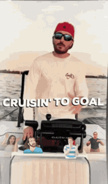 dakota james cruising to goal boat sea clap