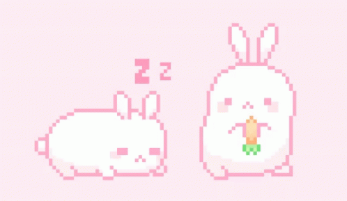 Cute Bunnies GIF - Cute Bunnies Pink - Discover & Share GIFs