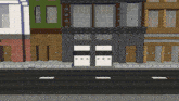 a minecraft rendering of a building with a sign that says ' fire department ' on it