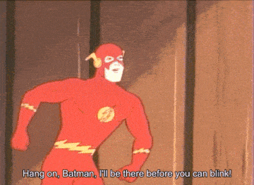 The Flash rescues Batman