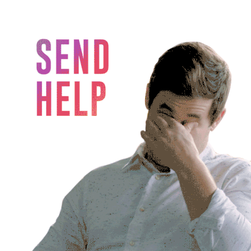 Send Help Help Sticker - Send Help Help Omg Stickers