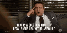 That Is A Question That The Legal Arena Has Yet To Answer Court GIF - That Is A Question That The Legal Arena Has Yet To Answer Court Unsure GIFs