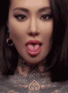Tattoo Split Tongue GIF