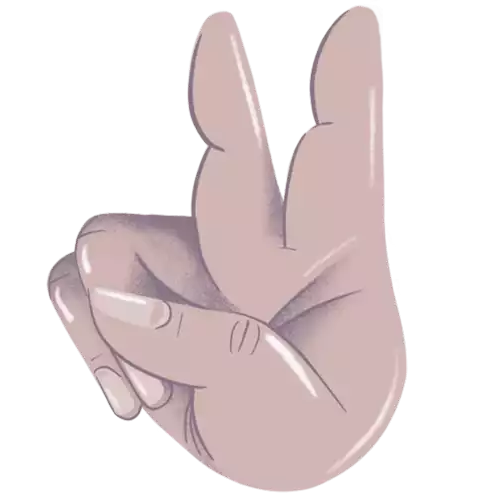 Peace Hand Sign Sticker - Its All Love Love Wins Fab Stickers