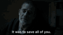 Negan Negan Smith GIF - Negan Negan Smith Negan It Was To Save All Of You GIFs