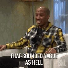 That Sounded Vague As Hell Chris Redd GIF - That Sounded Vague As Hell Chris Redd Saturday Night Live GIFs