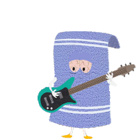 Playing Guitar Towelie Sticker - Playing Guitar Towelie South Park Stickers
