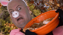 Disgusted By The Food Pig GIF - Disgusted By The Food Pig Nate Morse GIFs