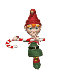 christmas elf candy cane sneaking christmas dance happy dance
