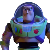 a toy story character named buzz lightyear with a purple head