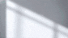 the shadow of a window is cast on a gray wall .