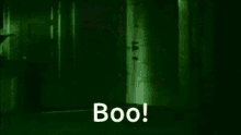 a picture of a monster with the words boo written below it
