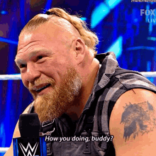 Brock Lesnar How You Doing Buddy GIF - Brock Lesnar How You Doing Buddy Wwe GIFs