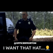 Officer Morton Hat GIF - Officer Morton Hat Cops GIFs