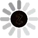 a black circle with a cross in the middle of it