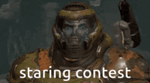 Staring Contest Doomslayer Doomslayer GIF - Staring Contest Doomslayer Staring Contest Doomslayer GIFs