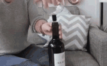 Happy New Year To Me Wine GIF - Happy New Year To Me Wine Solo Drink Night GIFs