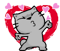 Muah Cat Sticker - Muah Cat Cute Stickers
