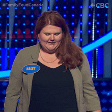Finally I Am Relived Haley GIF - Finally I Am Relived Haley Family Feud Canada GIFs