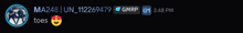 a blurred image of a person 's name ma248 un 112267479 gmrp and 3.48 pm