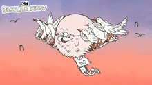 Flying Into The Sky Pops GIF - Flying Into The Sky Pops Regular Show GIFs