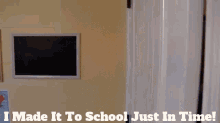Sml Jeffy GIF - Sml Jeffy I Made It To School Just In Time GIFs