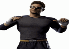 Johnny Cage Explode GIF