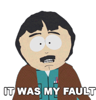 It Was My Fault Randy Marsh Sticker - It Was My Fault Randy Marsh South Park Stickers