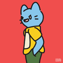 Blue Cat Cool Cats GIF - Blue Cat Cool Cats Want It GIFs