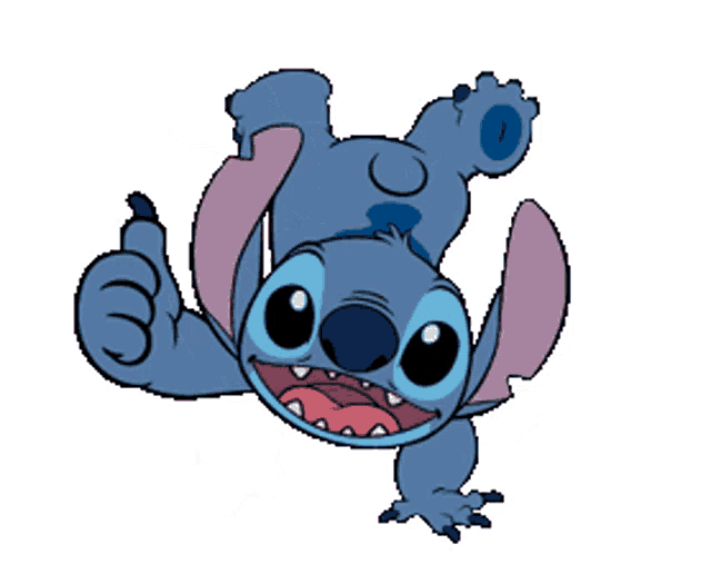 Stitch Line Sticker Thumbs Up - Discover & Share GIFs