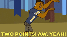 total drama lightning two points aw yeah basketball two point
