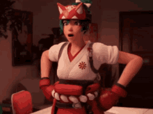 Kiriko Overwatch GIF - Kiriko Overwatch Fight GIFs