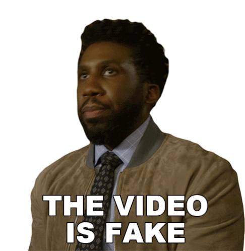 The Video Is Fake Jay Dipersia Sticker - The Video Is Fake Jay Dipersia The Good Fight Stickers