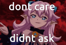 Elsword Dont Care GIF - Elsword Dont Care Didnt Ask GIFs