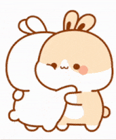 Bunny Hug Hug Bunny GIF