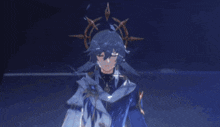 a blurry picture of a person with a mask on